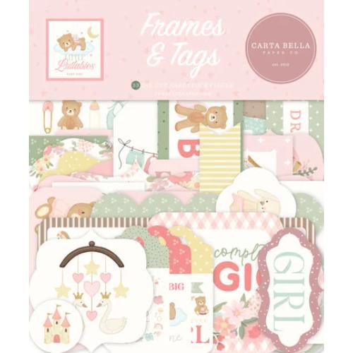 Carta Bella Little Lullabies Baby Girl Frames & Tags (CBLUG486025)