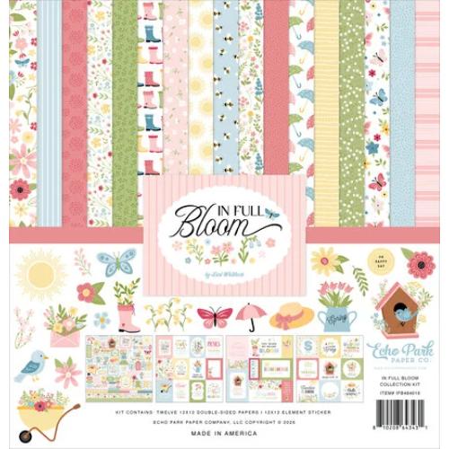 Echo Park In Full Bloom 12x12 Inch Collection Kit (IFB484016) - Postage as per Actual