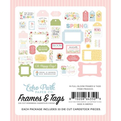 Echo Park In Full Bloom Frames & Tags (IFB484025)