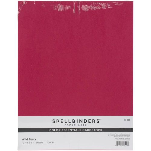 Spellbinders Color Essentials Cardstock 8.5"X11" 10/Pkg Wild Berry
