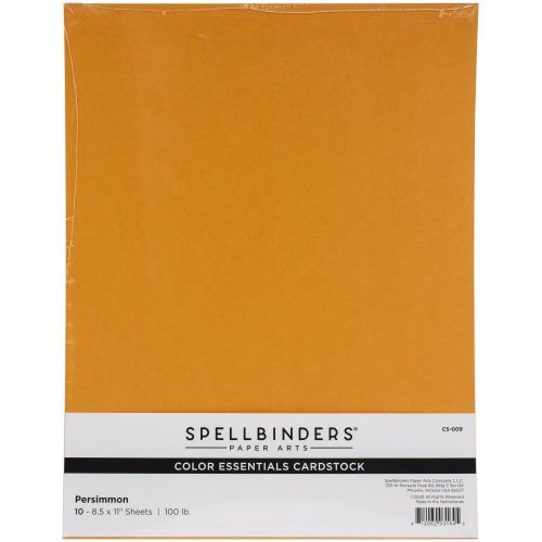 Spellbinders Color Essentials Cardstock 8.5"X11" 10/Pkg Persimmon