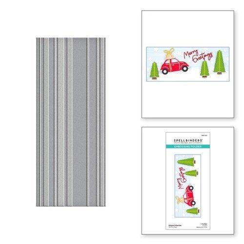 Spellbinders - Embossing Folder - Striped Slimline SES-022