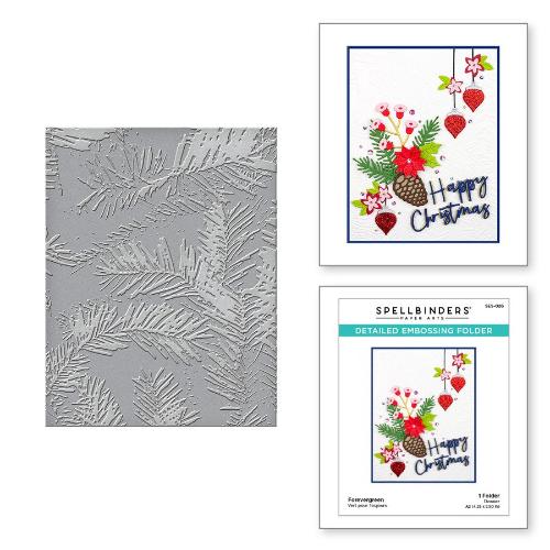 Spellbinders - Detailed Embossing Folder - Forevergreen SES-026