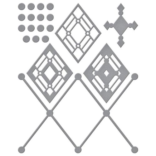 Spellbinders - Cutting Dies - Kaleidoscope Argyle S4-1128
