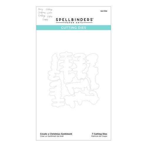 Spellbinders - Cutting Dies - Create a Christmas Sentiment S4-1134
