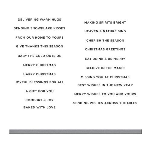Spellbinders - Stamp & Die Cutting Set - Mini Christmas Greetings SDS-168
