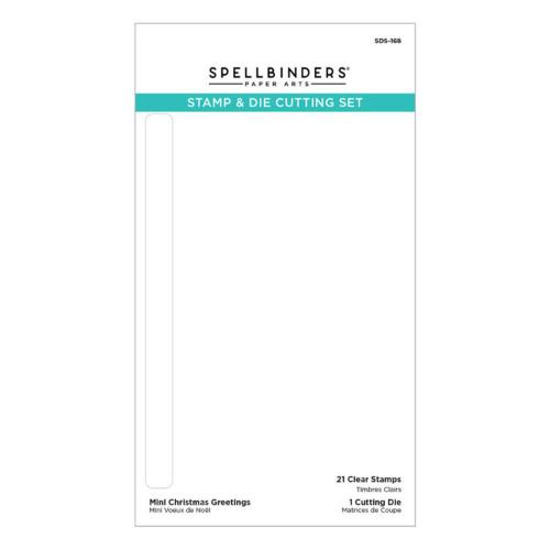 Spellbinders - Stamp & Die Cutting Set - Mini Christmas Greetings SDS-168
