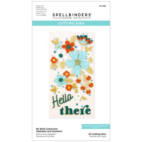 Spellbinders - Cutting Dies - Be Bold Lowercase Alphabet and Numbers S4-1162