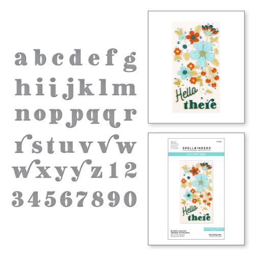 Spellbinders - Cutting Dies - Be Bold Lowercase Alphabet and Numbers S4-1162