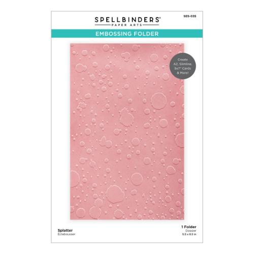 Spellbinders - Embossing Folder - Splatter SES-035