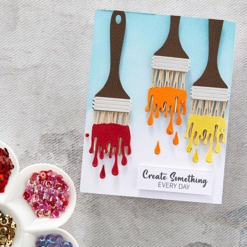 Spellbinders - Cutting Dies - Artful Brush S3-439