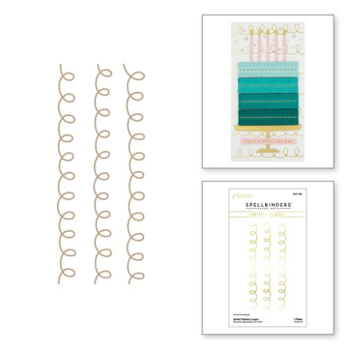 Spellbinders - Hand Drawn Loops Glimmer Hot Foil Plates