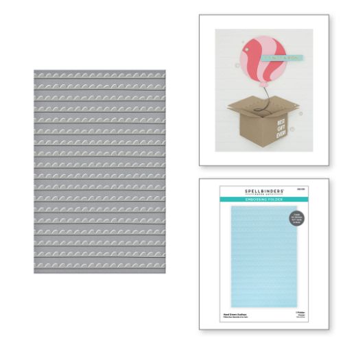 Spellbinders - Hand Drawn Scallops Embossing Folder