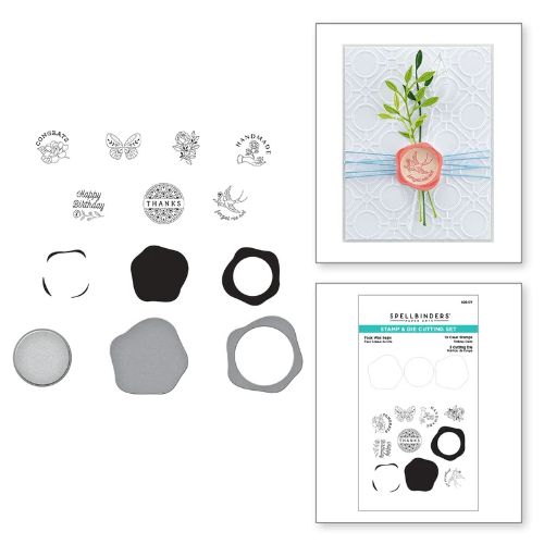Spellbinders - Faux Wax Seals Stamp/Die set