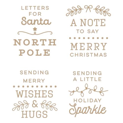 Spellbinders - Hot Foil Plates - Christmas Mailbox Greetings GLP-352