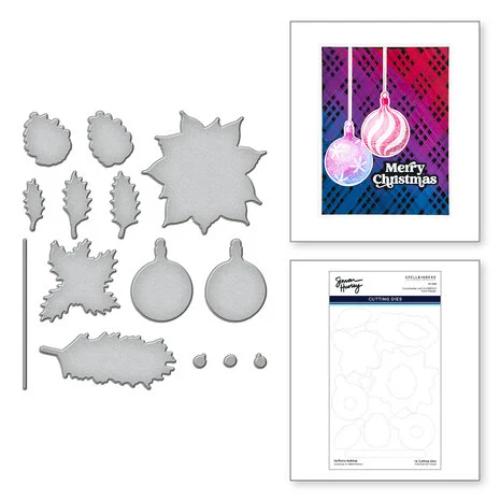 Simon Hurley Create - Halftone Holiday Etched Dies (S7-228)