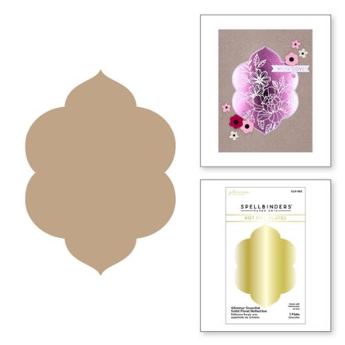 Spellbinders - Hot Foil Plates - Glimmer Essential Solid Floral Reflection GLP-365