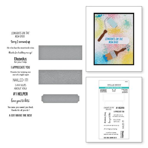 Spellbinders - A Cut Above the Rest Sentiments Stamp & Die Set