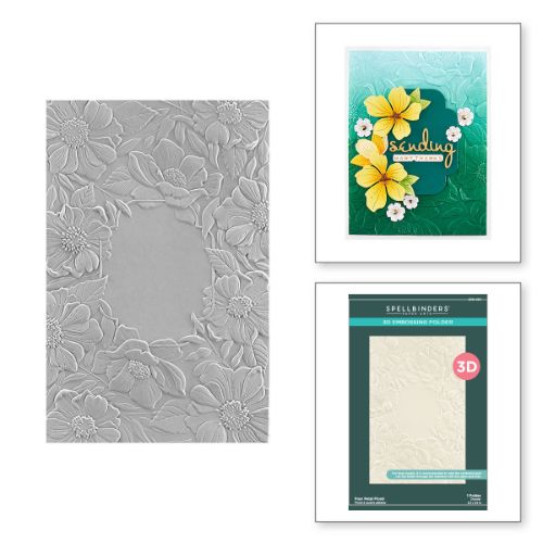 Spellbinders - Four Petal Floral 3D Embossing Folder