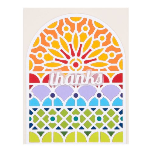 Spellbinders - Stained Glass Window Etched Dies by Simon Hurley