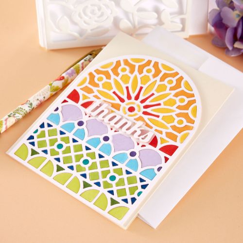 Spellbinders - Stained Glass Window Etched Dies by Simon Hurley