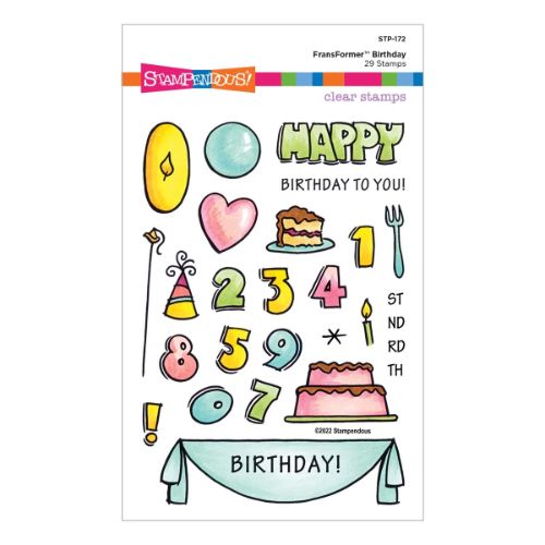 Stampendous - FransFormer™ Birthday Clear Stamps