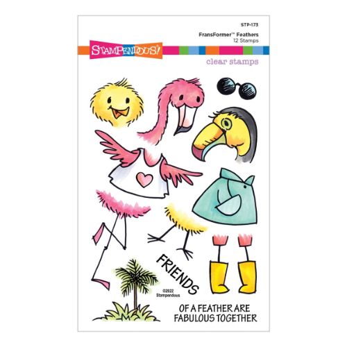 Stampendous - FransFormer™ Feathers Clear Stamps
