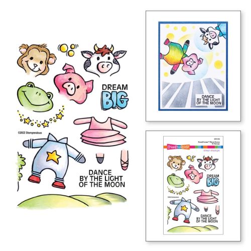 Stampendous - FransFormer™ Moon Dance Clear Stamps