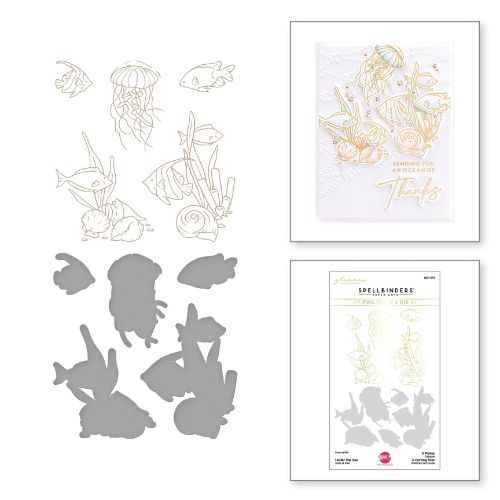 Spellbinders - Under the Sea Glimmer Hot Foil Plate & Die Set