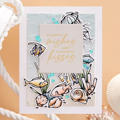 Spellbinders - Seahorse Garden Stamp & Die Set