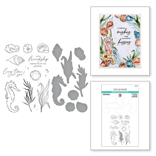 Spellbinders - Seahorse Garden Stamp & Die Set
