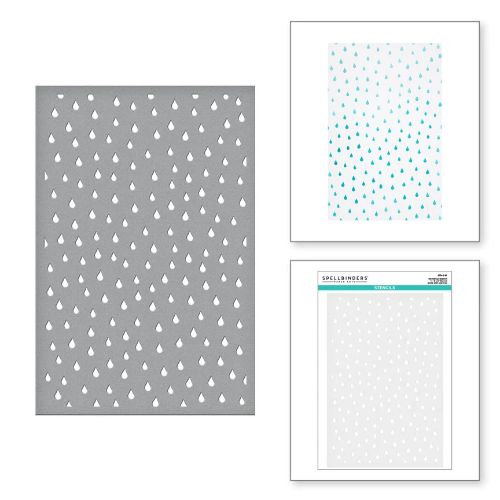 Spellbinders - Raindrop Stencil