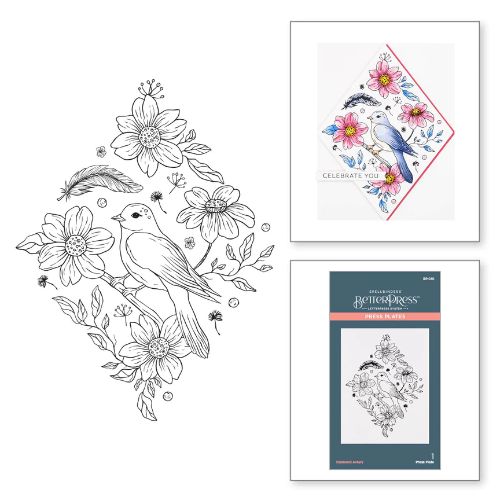 Spellbinders - Diamond Aviary Press Plate