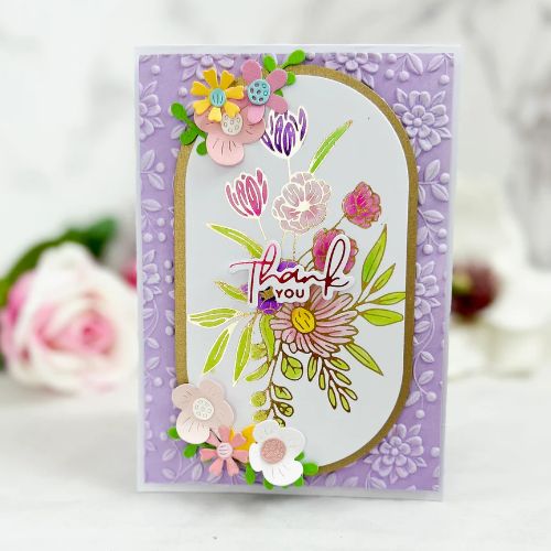 Spellbinders - Glimmer Bouquet Hot Foil Plate & Die Set