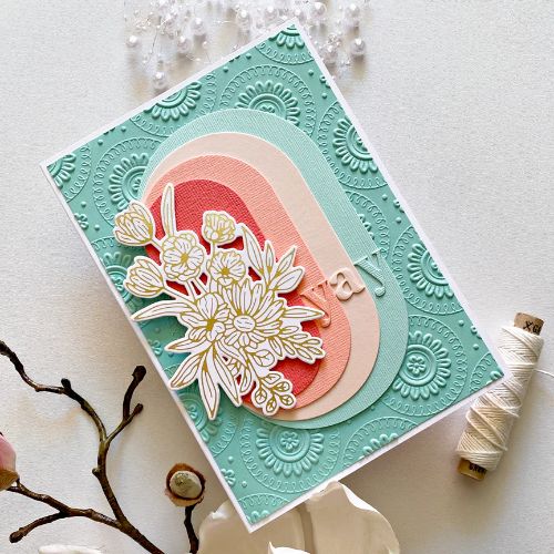 Spellbinders - Glimmer Bouquet Hot Foil Plate & Die Set