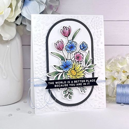 Spellbinders - Glimmer Bouquet Hot Foil Plate & Die Set