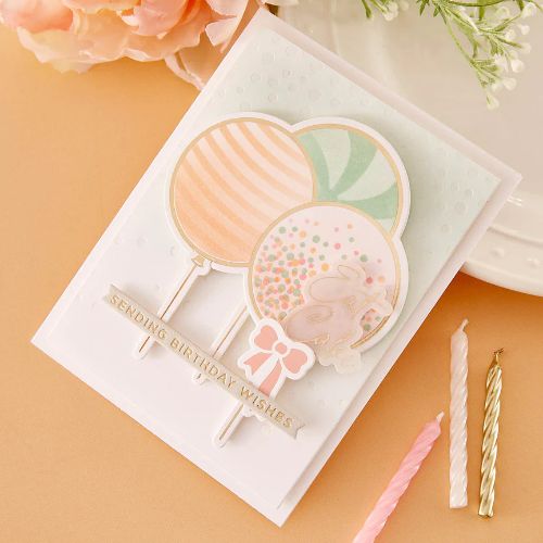 Spellbinders - Party Balloons Bouquet Glimmer Hot Foil Plate & Die Set