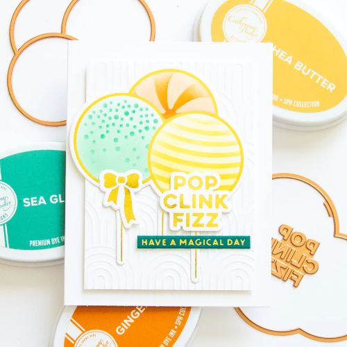 Spellbinders - Party Balloons Bouquet Glimmer Hot Foil Plate & Die Set