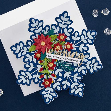 Spellbinders - Snowflake Wishes Clear Stamp & Die Set