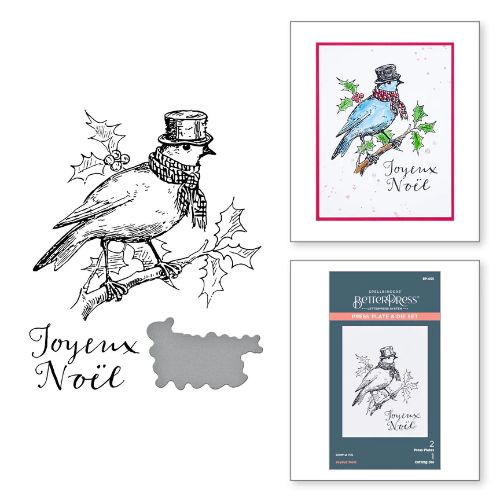 Spellbinders - Joyeux Noel Press Plate & Die Set