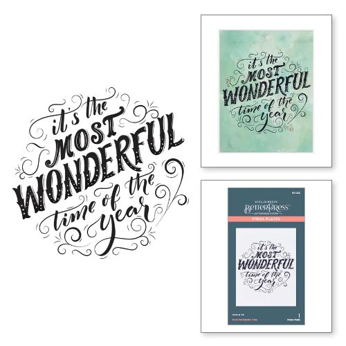 Spellbinders - Most Wonderful Time Press Plate