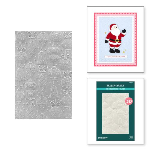 Spellbinders - Vintage Ornaments 3D Embossing Folder