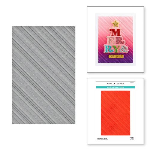 Spellbinders - Peppermint Stripes Embossing Folder