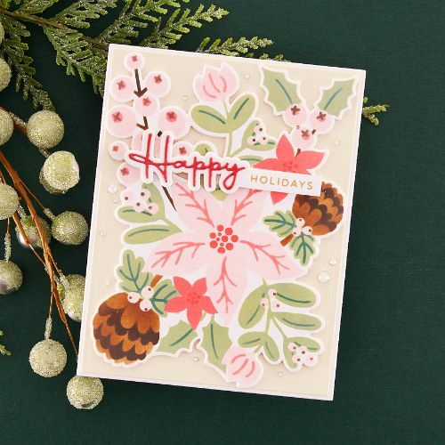 Spellbinders - Christmas Florals Die and Stencil Bundle