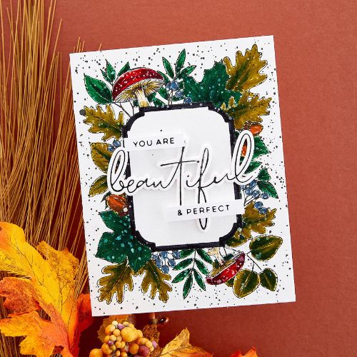 Spellbinders - Autumn Thanks Frame Press Plate