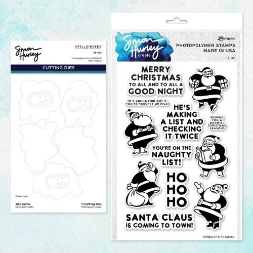 Spellbinders - Silly Santas Stamp & Die Bundle by Simon Hurley - Postage as per Actual