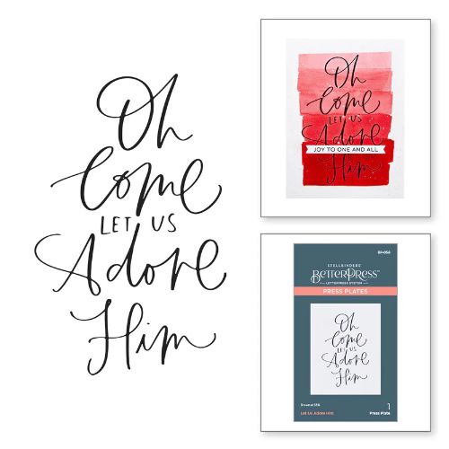 Spellbinders - Let Us Adore Him Press Plate