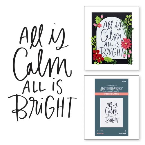 Spellbinders - All Is Calm Press Plate