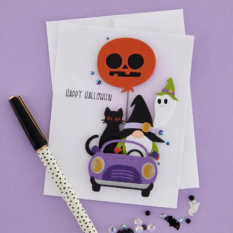 Spellbinders - Gnome Drive Sentiments Clear Stamp Set