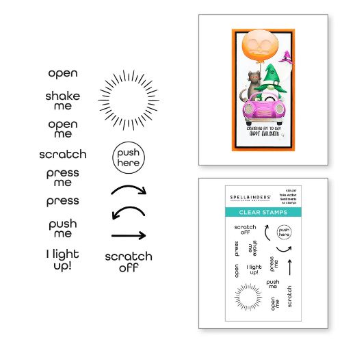 Spellbinders - Take Action Sentiments Clear Stamp Set